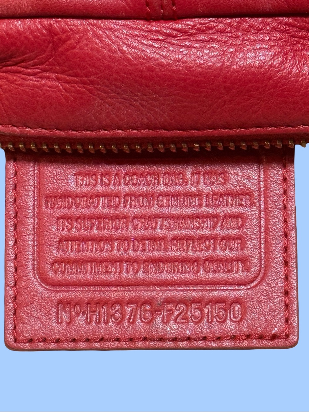 Coach Campbell Red Leather Camera Crossbody Bag – Style F25150 - Picture 7 of 8
